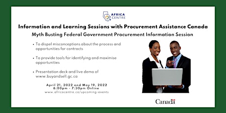 Information and Learning Sessions with Procurement Assistance Canada tickets