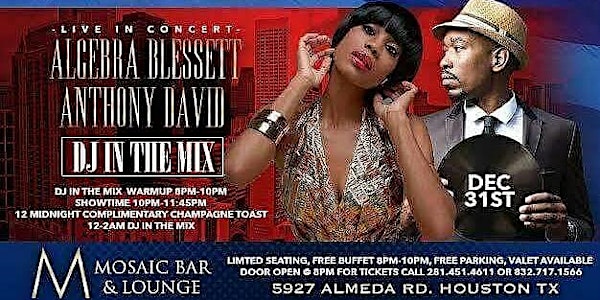 Neo-Soul NYE 2K17 Concert & Party ~ Algebra Blessett & Anthony David