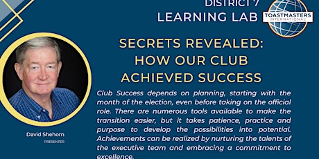 Learning Labs: Secrets Revealed: How Our Club Achieved Success! tickets
