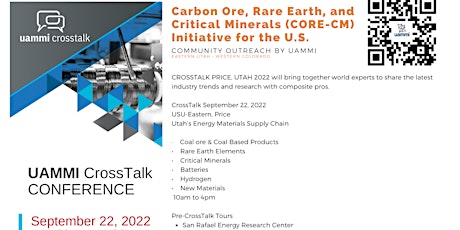 CrossTalk September 22, 2022  USU-Eastern, Price  Utah’s Energy Materials tickets