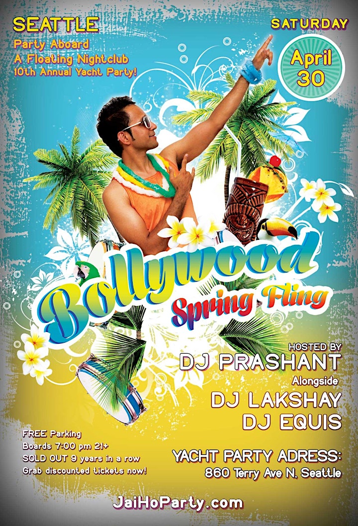 		Seattle: Bollywood Spring-Fling Yacht Party • DJs Prashant, Lakshay & Equis image
