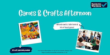 Games & Crafts Afternoon tickets