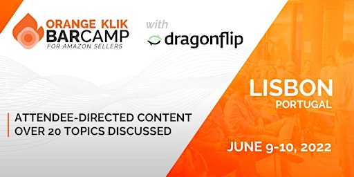 Orange Klik Barcamp with Dragonflip for Amazon sellers