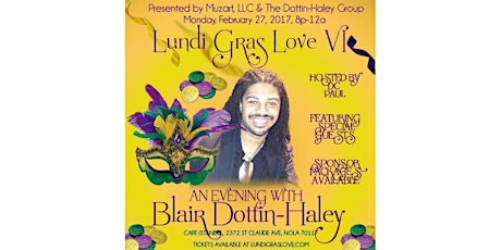 Lundi Gras Love VI: An Evening with Blair Dottin-Haley primary image