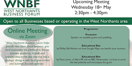 West Northants Business Forum online event tickets