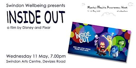 Hauptbild für Inside Out - film screening for Mental Health Awareness