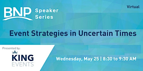 POSTPONED - Speaker Series: Event Strategies in Uncertain Times primary image