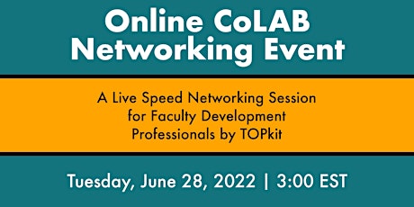 TOPkit Online CoLAB Networking 2022 tickets