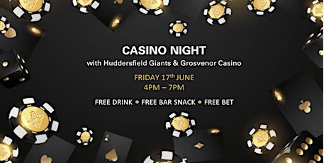 Casino Night with Huddersfield Giants & Grosvenor Casino tickets