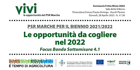 PSR Marche per il biennio 2021/22: Le  opportunità da cogliere nel 2022