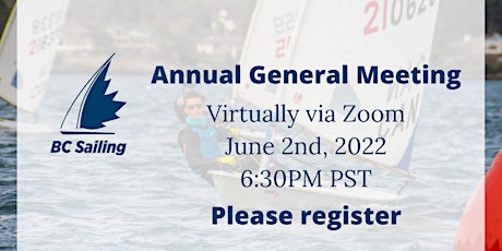 BC Sailing - 2022 Annual General Meeting tickets