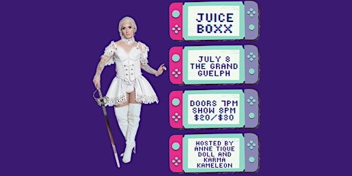 Juice Boxx from Canada's Drag Race Season 1 Live in Guelph!