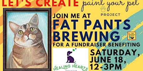 June 18 FUNdraiser Paint Your Pet Project at Fat Pants Brewing tickets