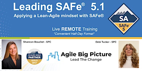 Leading SAFe® with SA Certification - June 7-10 REMOTE tickets