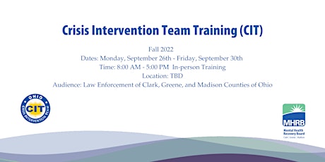 Crisis Intervention Team Training( CIT) 2022 tickets