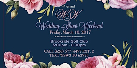 Wedding Show Weekend at Brookside Golf Club primary image
