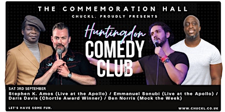 Huntingdon Comedy Club with Stephen K. Amos tickets