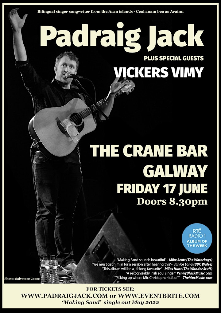 Padraig Jack Live at The Crane Bar, Galway image