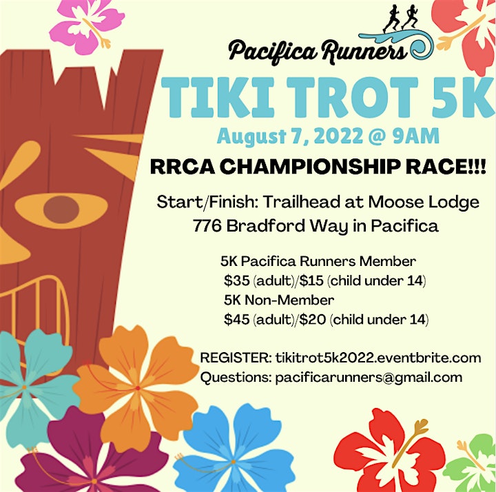Pacifica Runners Tiki Trot 5K - RRCA State Championship! image