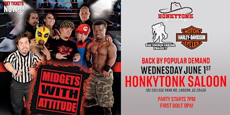 Midgets With Attitude MWA Wrestling Live at HonkyTonk Saloon