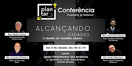 Alcançando Cidades - Conferência de Plantação de Igrejas do PRDT bilhetes