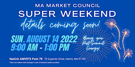 Boston Super Weekend - August 14th 2022 tickets