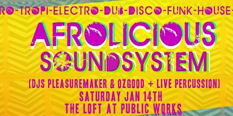 Afrolicious Soundsystem at Public Works Loft Sat. January 14th primary image