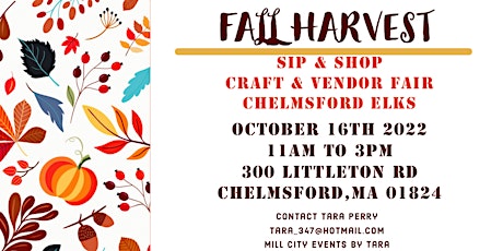 Fall Harvest Sip & Shop Craft & Vendor Fair