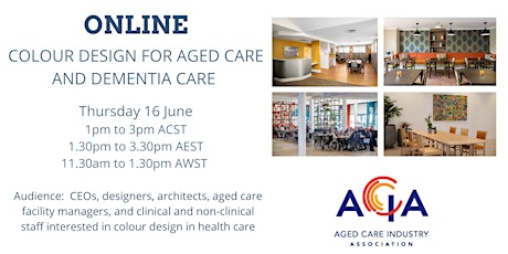 Colour Design for Aged Care and Dementia Care tickets