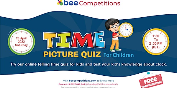Time Picture Quiz Competition For Children