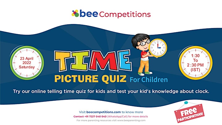 Time Picture Quiz Competition For Children image