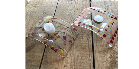 Make a fused glass candle bridge tickets