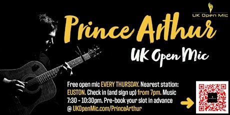 UK Open Mic @ Prince Arthur / EUSTON / CAMDEN / KINGS CROSS / RUSSEL SQUARE tickets