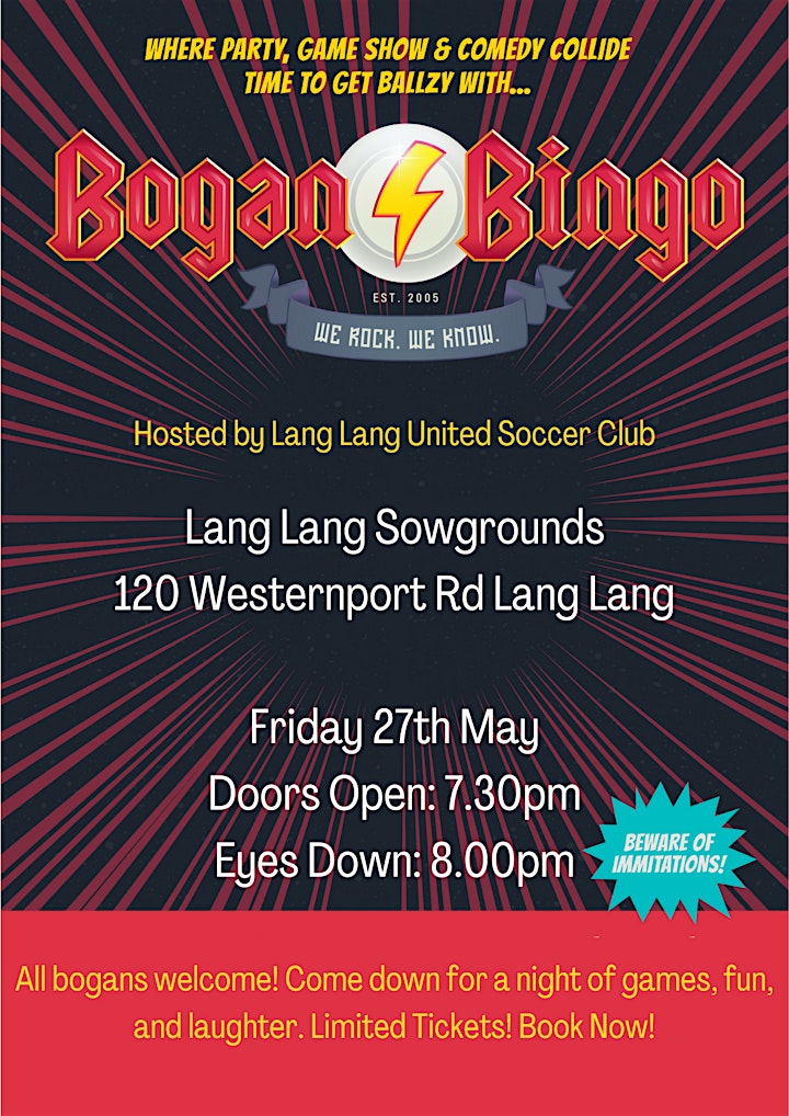 Bogan Bingo - Lang Lang United image