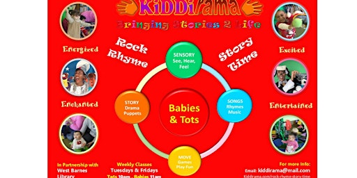 West Barnes Library Kiddirama baby Story time (0 - 18 Months)