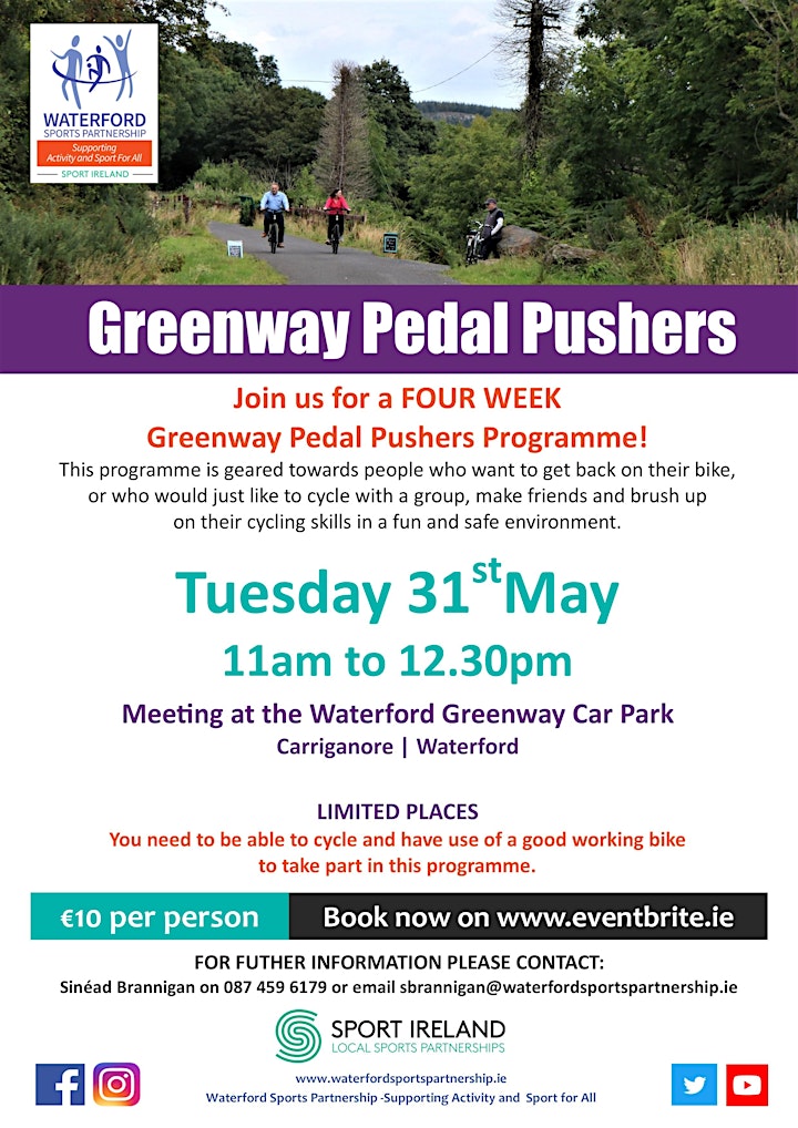 Greenway Pedal Pushers Waterford -31st May 2022 image