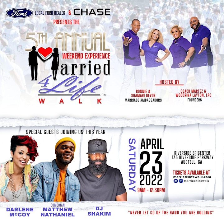 5th Annual Married 4 Life Walk Weekend Experience image