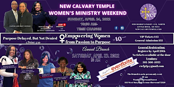 New Calvary Temple Women's Ministry Empowerment Weekend