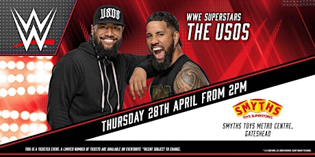 WWE Superstars The Usos appearing live at Smyths Toys Metro Centre primary image