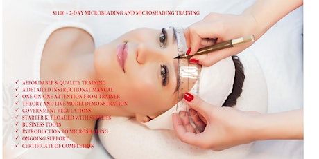 2-Day Microblading & Microshading Training and Certificate primary image