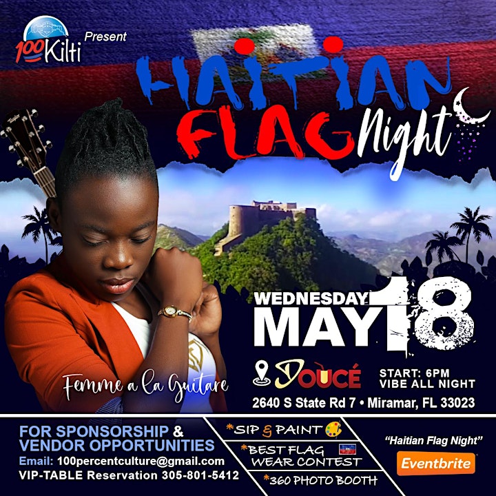 Copy of Haitian Flag Night at Doucé - 100%Culture image