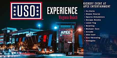 USO Experience | Kick Off Event at APEX Entertainment tickets