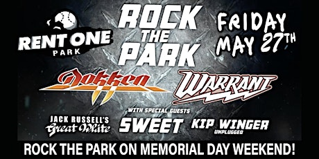 Rock Rent One Park with Dokken and Warrant tickets