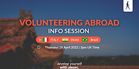 Outgoing Global Volunteering Opportunity with AIESEC primary image