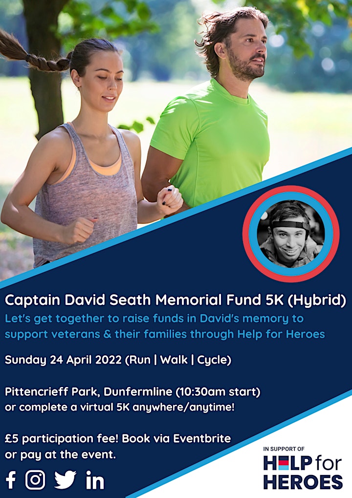 Captain David Seath Memorial 5K (Hybrid) image