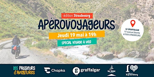 Apéro Voyageurs Strasbourg #30, spécial voyage à vélo