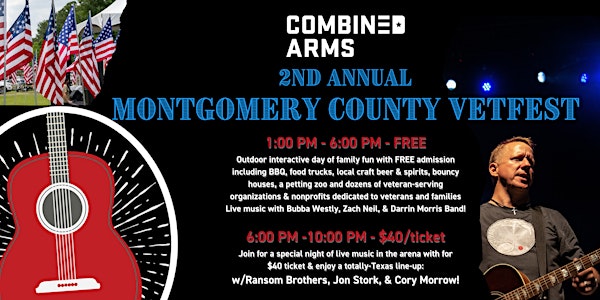 2nd Annual Combined Arms Montgomery County VetFest (featuring Cody Morrow)