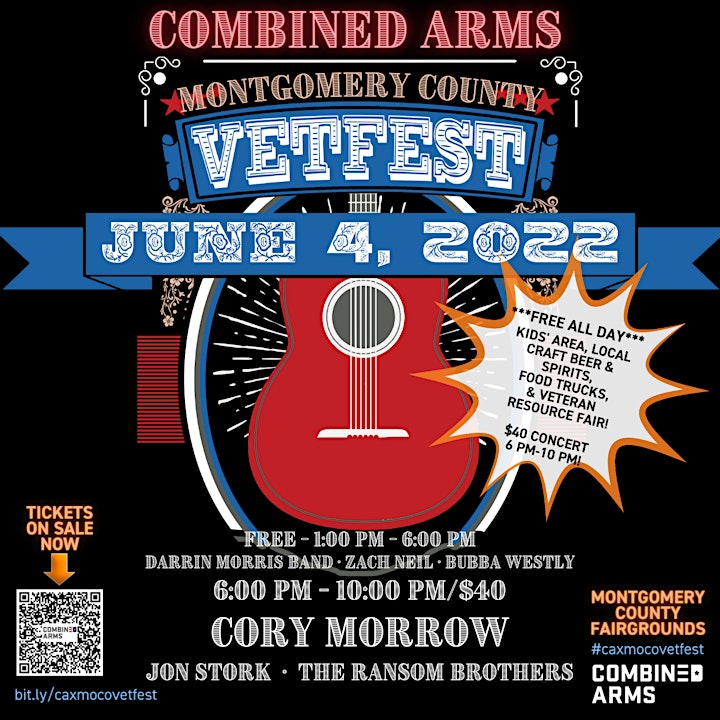 2nd Annual Combined Arms Montgomery County VetFest (featuring Cody Morrow) image