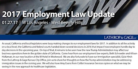 2017 Employment Law Update primary image