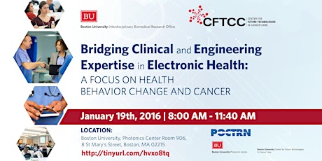 Bridging Clinical and Engineering Expertise in Electronic Health: A Focus on Health Behavior Change and Cancer primary image